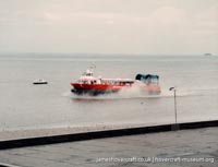 AP1-88 hovercraft at Ryde hoverport -  (credit: The <a href='http://www.hovercraft-museum.org/' target='_blank'>Hovercraft Museum Trust</a>).